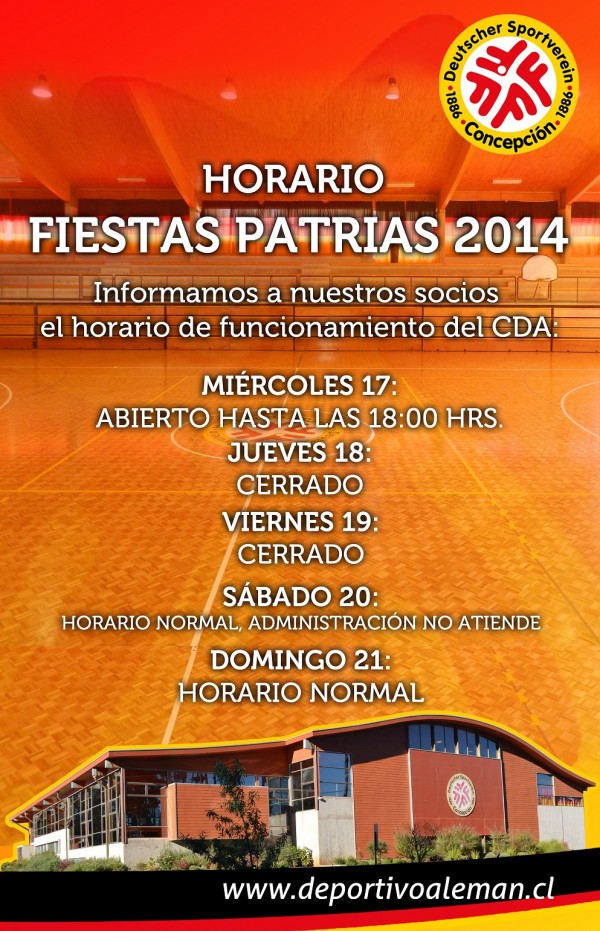 afiche horario fiestas patrias 2014